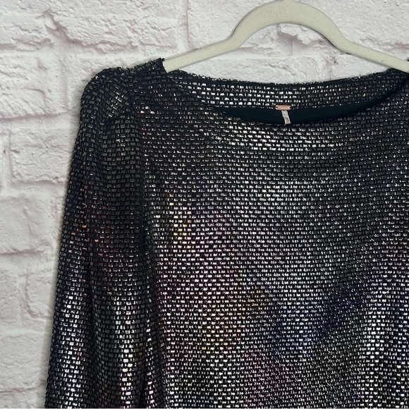 Free People Diamonds Are Forever Metallic Shift Dress - Picture 9 of 15